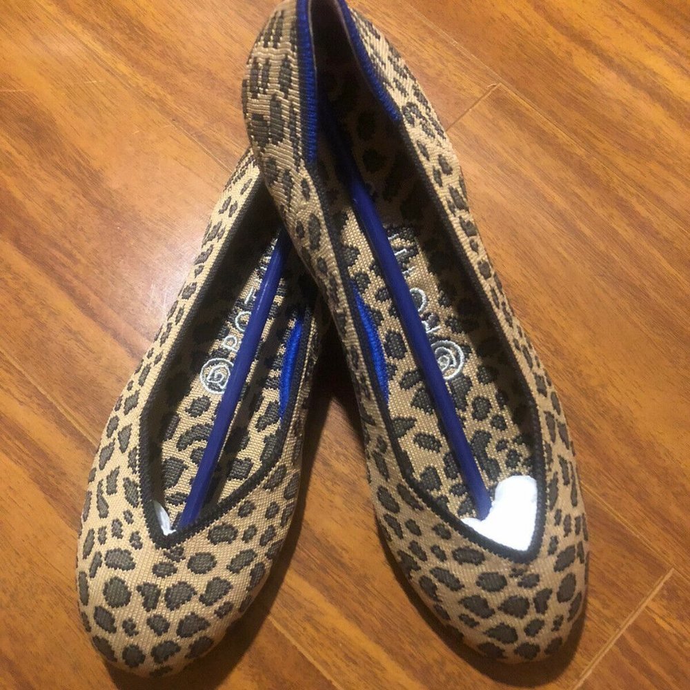 NEW Rothys Ballet Round Toe Leopard